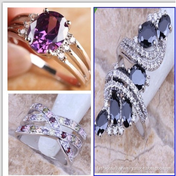 Trendy Swiss Blue Topaz Gemstone 925 Sterling Silver Ring Size
